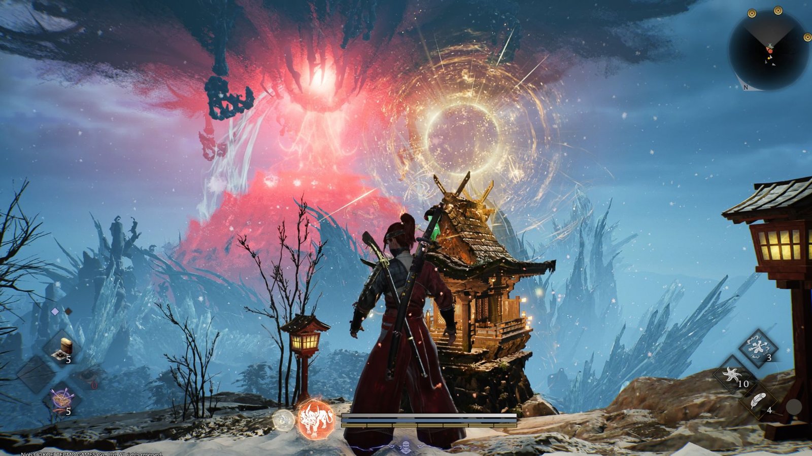 Entering the ice region in Nioh 3