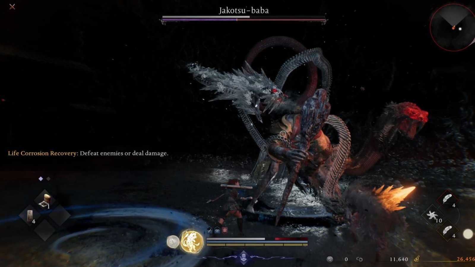 Nioh 3 fighting the Jakotsu Baba