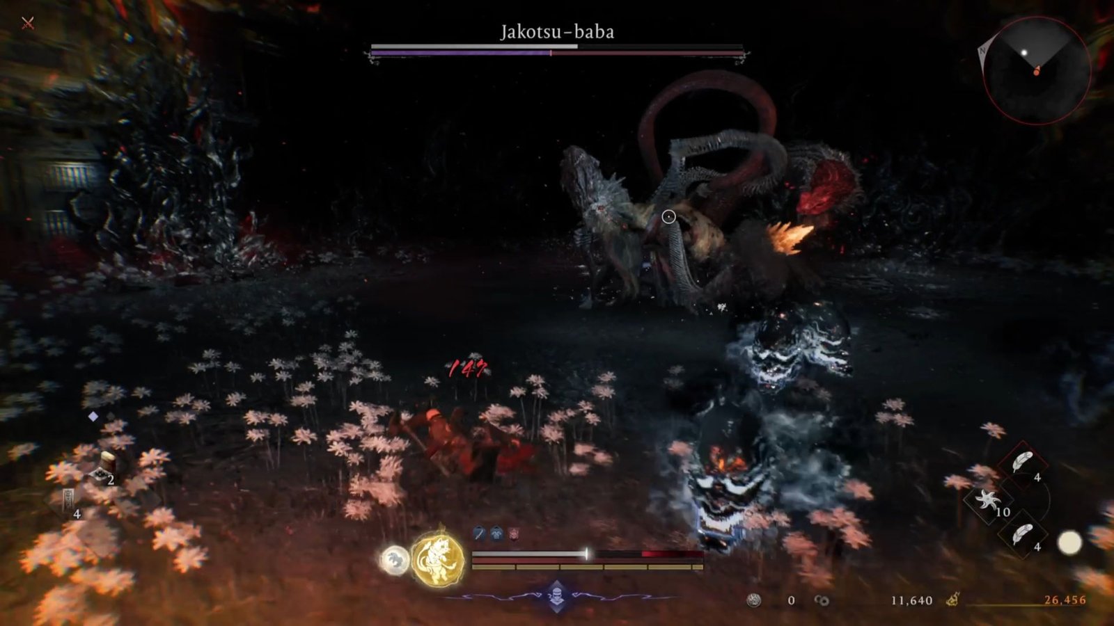 Jakotsu baba skull attack in Nioh 3