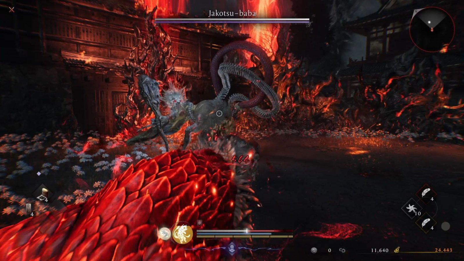 Jakotsu baba snake attack in Nioh 3