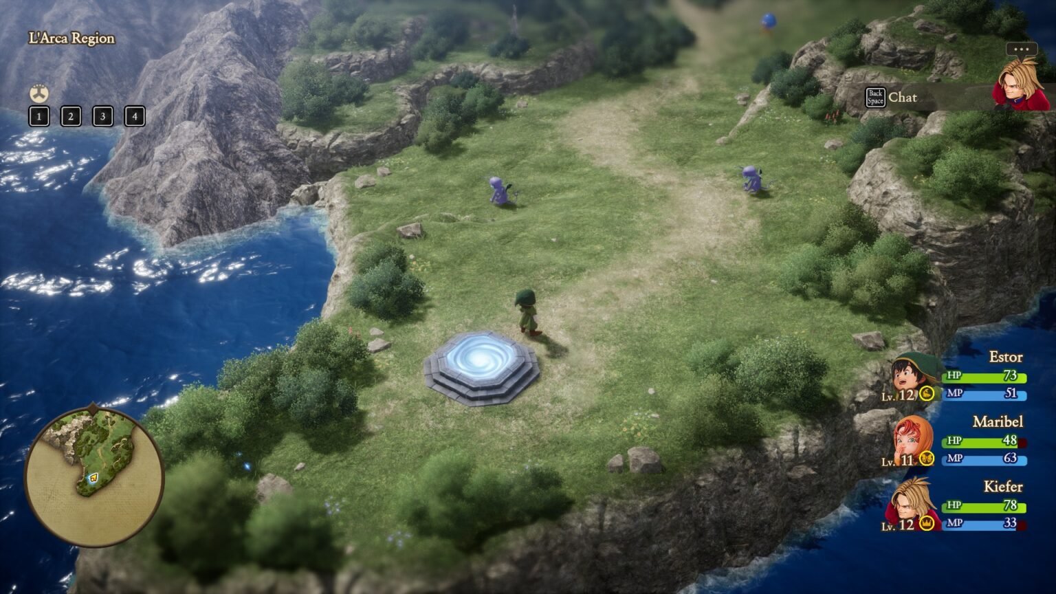 The L'Acra past entrance in Dragon Quest VII Reimagined