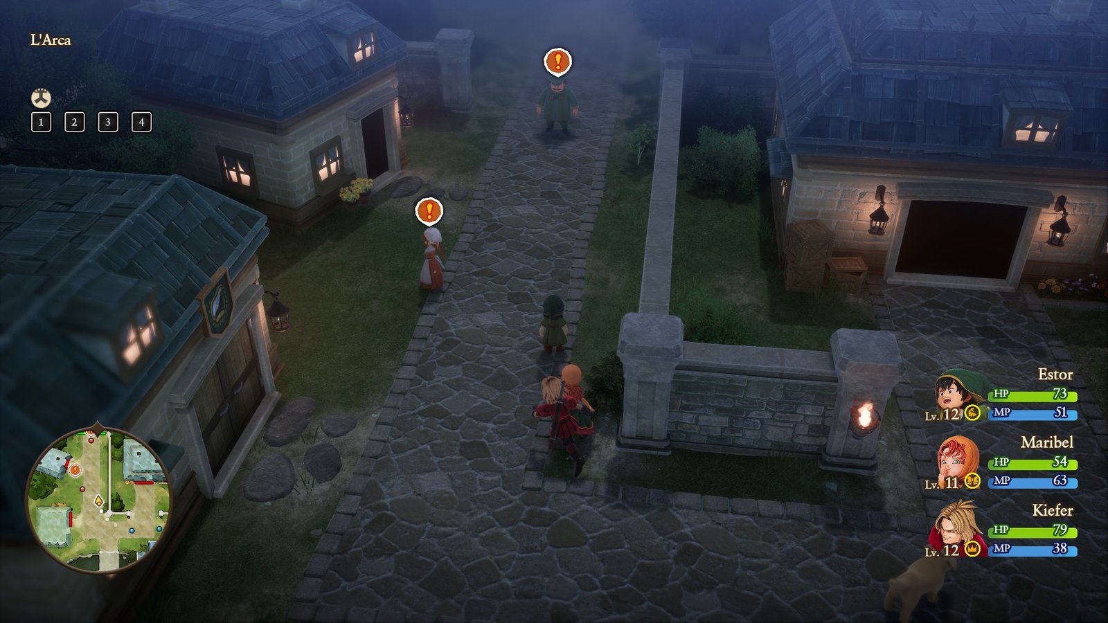 Two townsfolk in Dragon Quest VII Reimagined