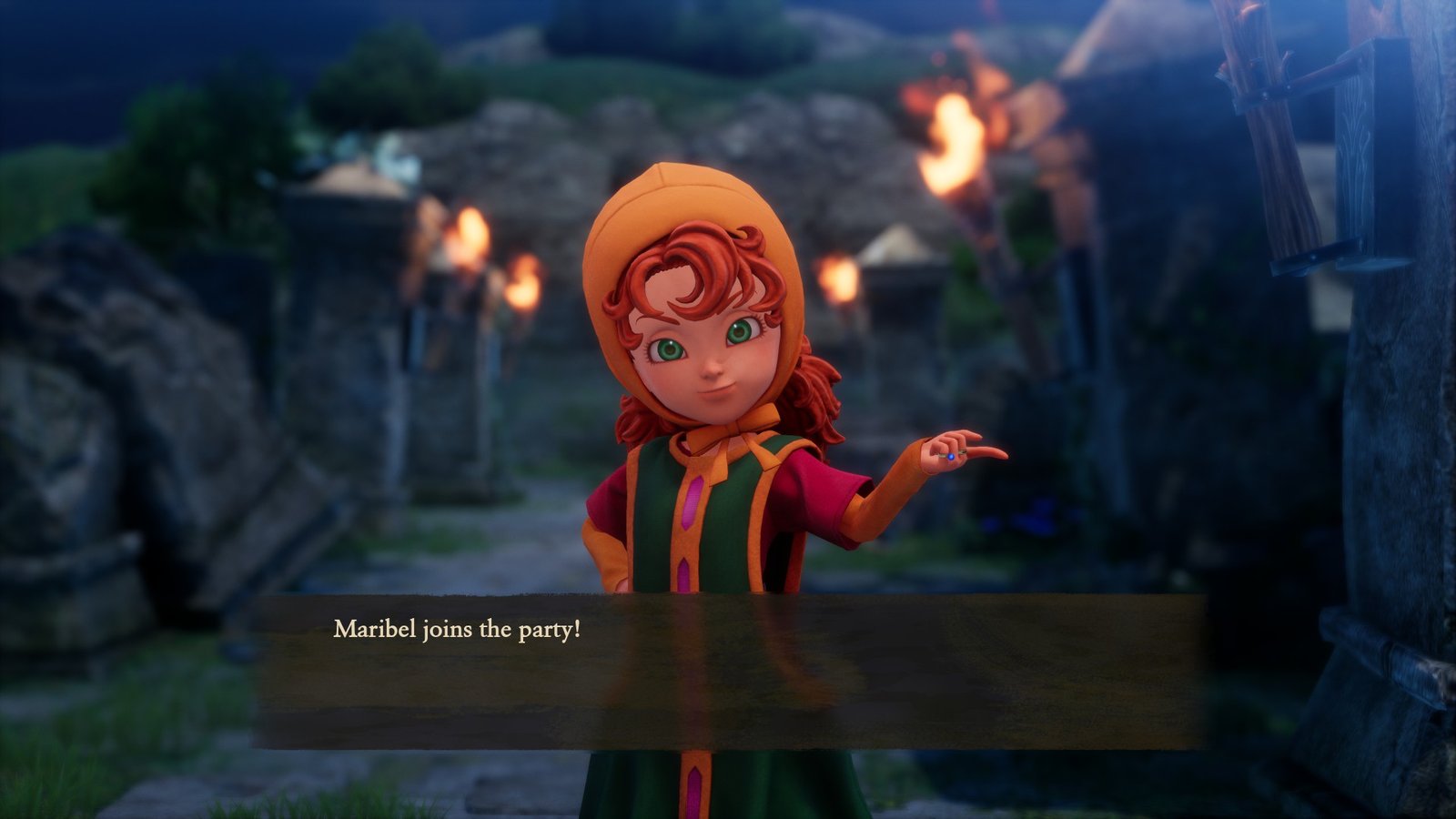 Maribel joining the party in Dragon Quest VII Reimagined