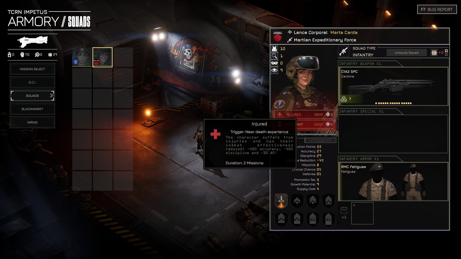 Menace Squad Leader Injured