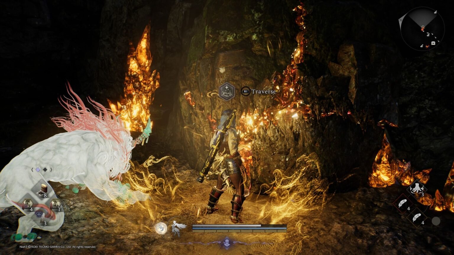 Spirit Vein that allows you to break rocks in Nioh 3