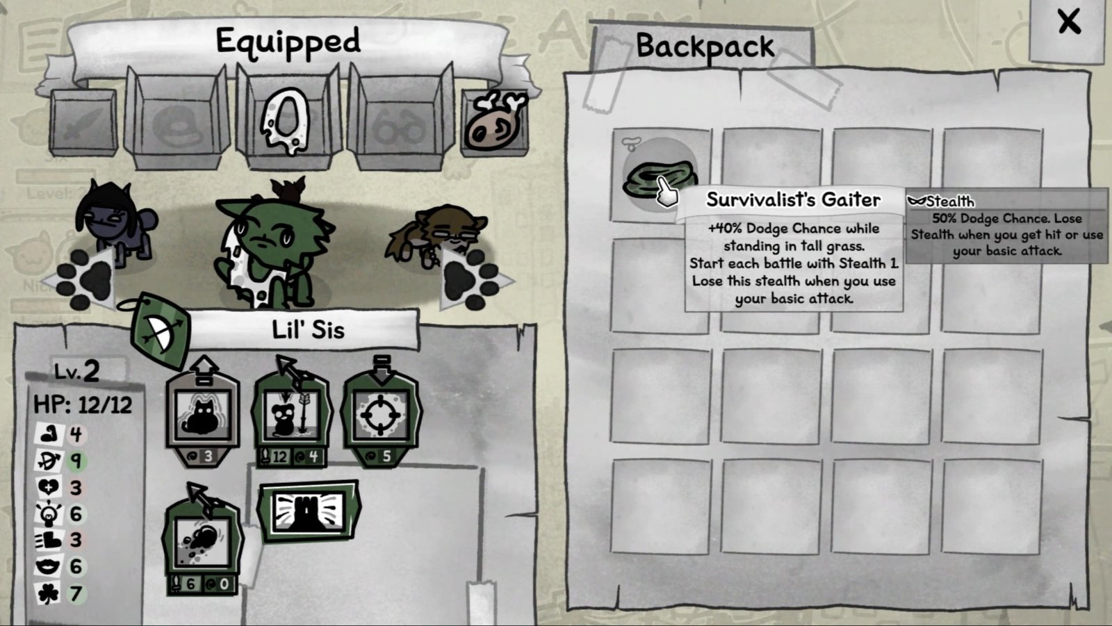 Mewgenics Best Items For Hunter Class