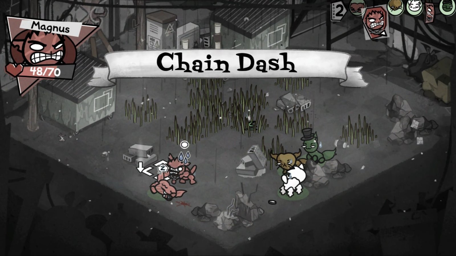 Mewgenics Magnus Chain Dash Attack
