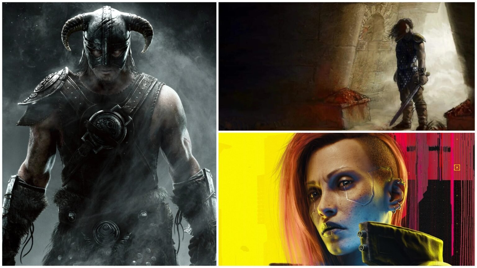 Skyrim, Arx Fatalis and Cyberpunk 2077