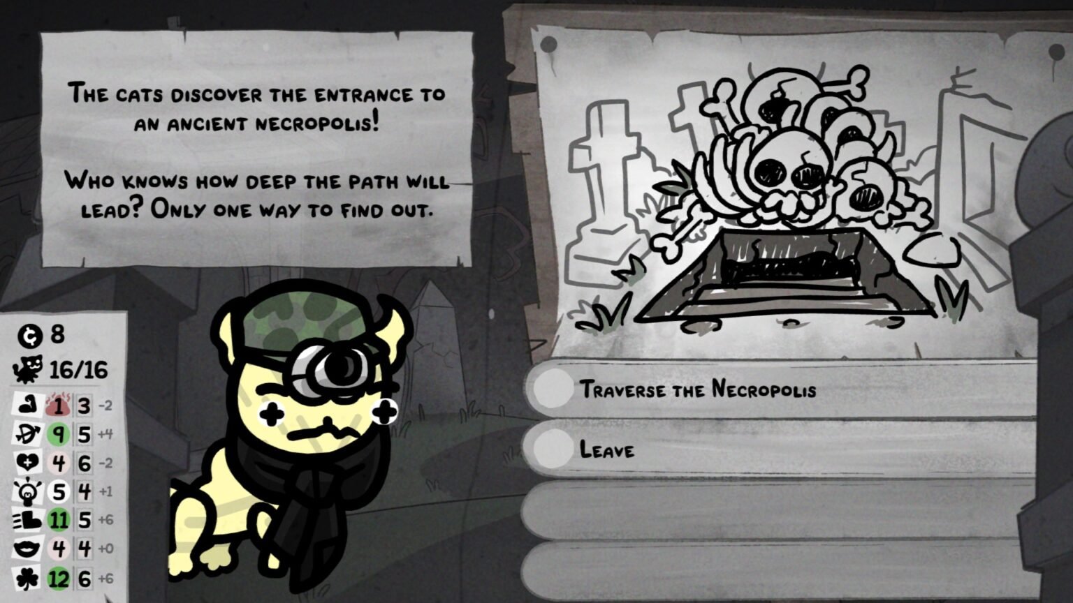 The Entrance to the Necropolis in Mewgenics