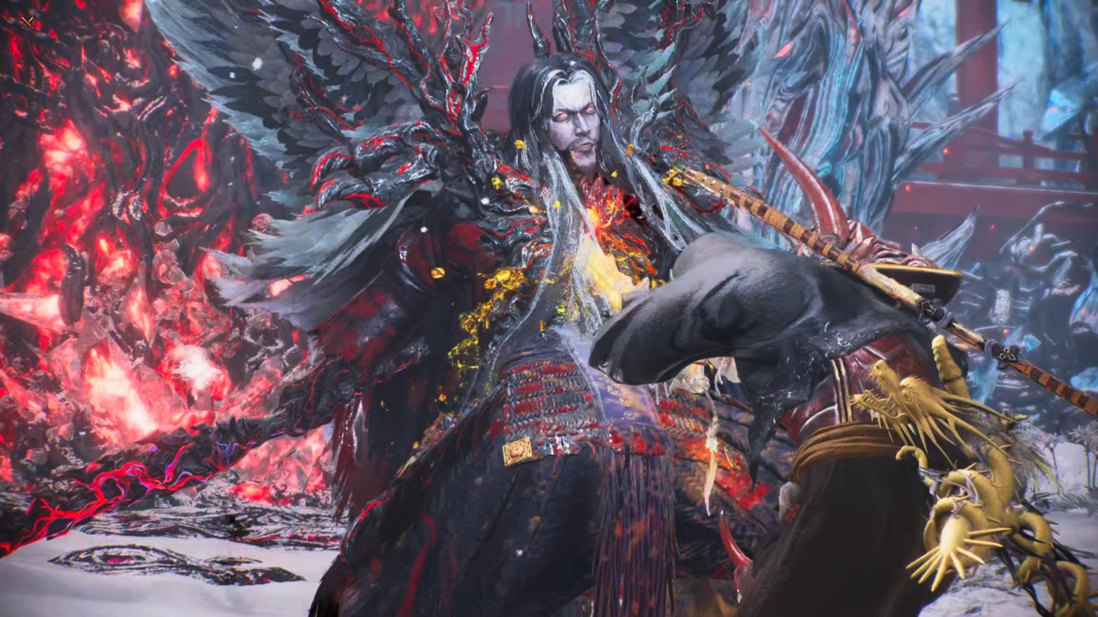 Nioh 3 man fighting demon