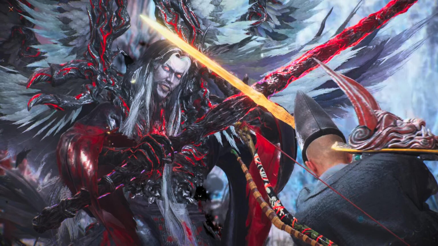 Nioh 3 Man fighting demon