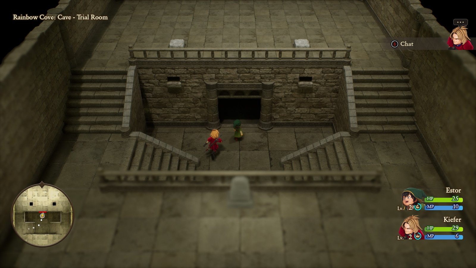 An opened dungeon in Dragon Quest VII Reimagined