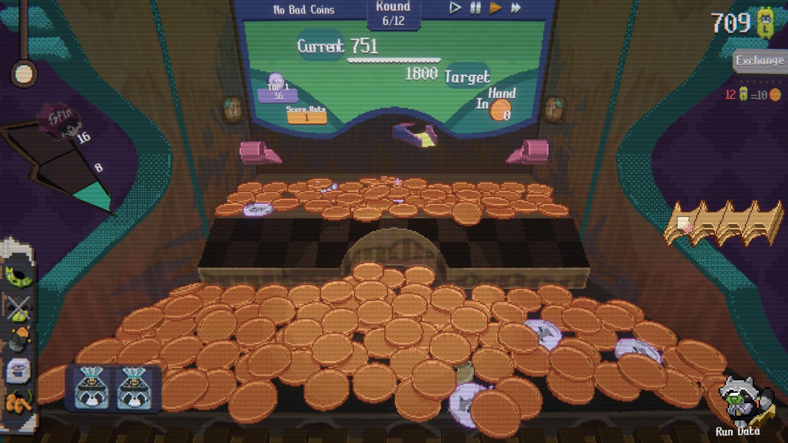 Screenshot of the Raccoin Next Fest Demo.