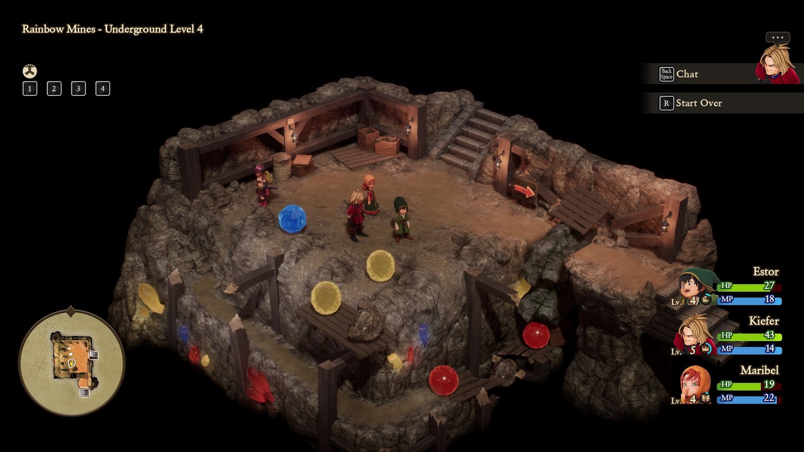 The floor 4 puzzle in the Rainbow Mines