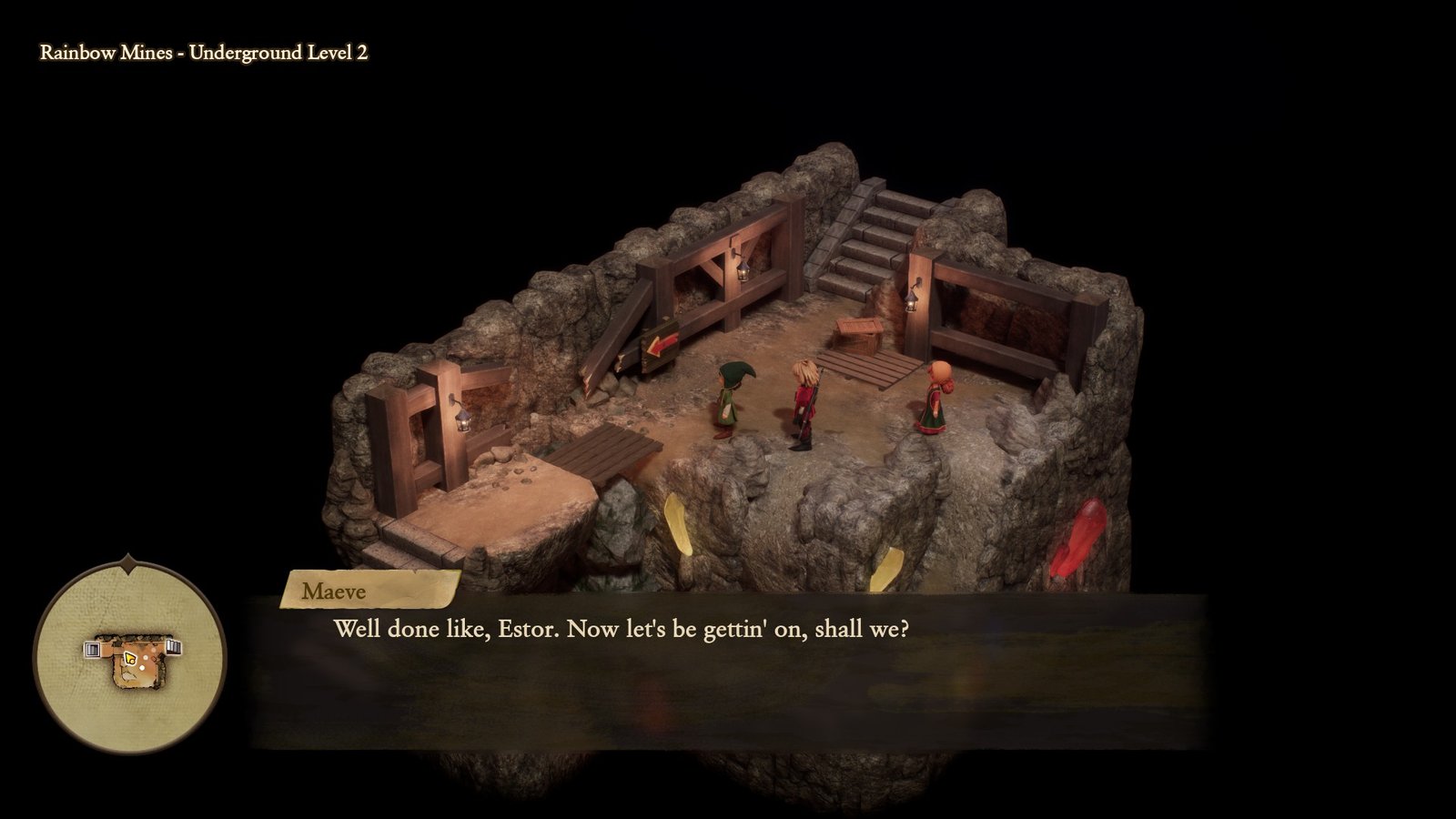 The floor 2 puzzle in the Rainbow Mines