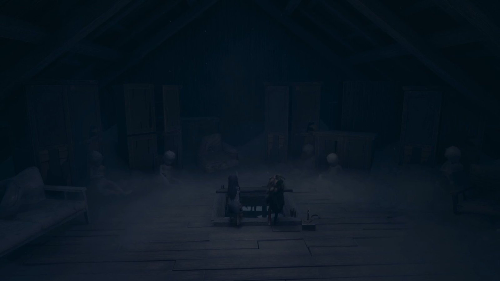 Opening the floor hatch in the attic Reanimal