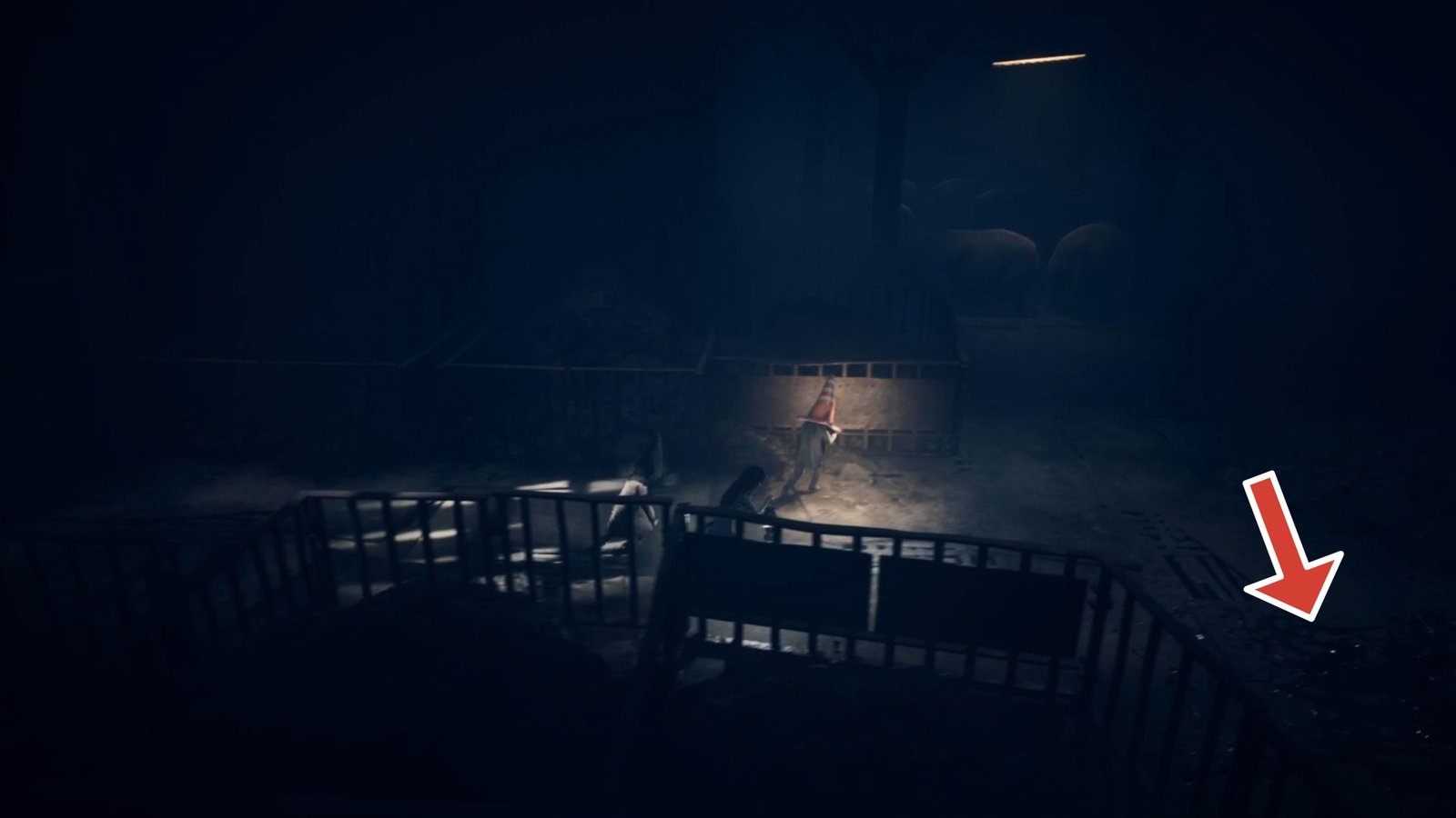 Path leading to the second hidden statue in Reanimal