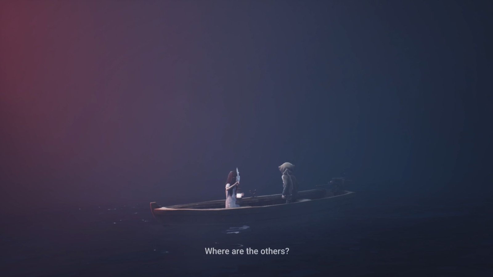 Boy and girl in Reanimal standing on a boat