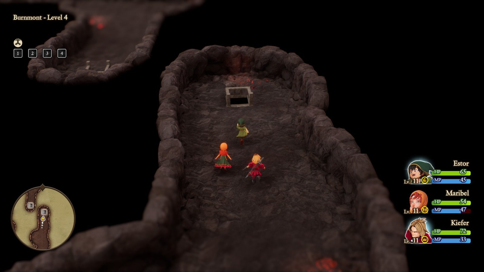 Burnmont path to the Grey Fragment in Dragon Quest VII Reimagined
