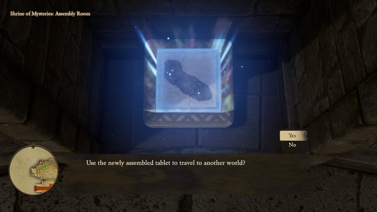 The completed Regenstein Tablet in Dragon Quest VII Reimagined