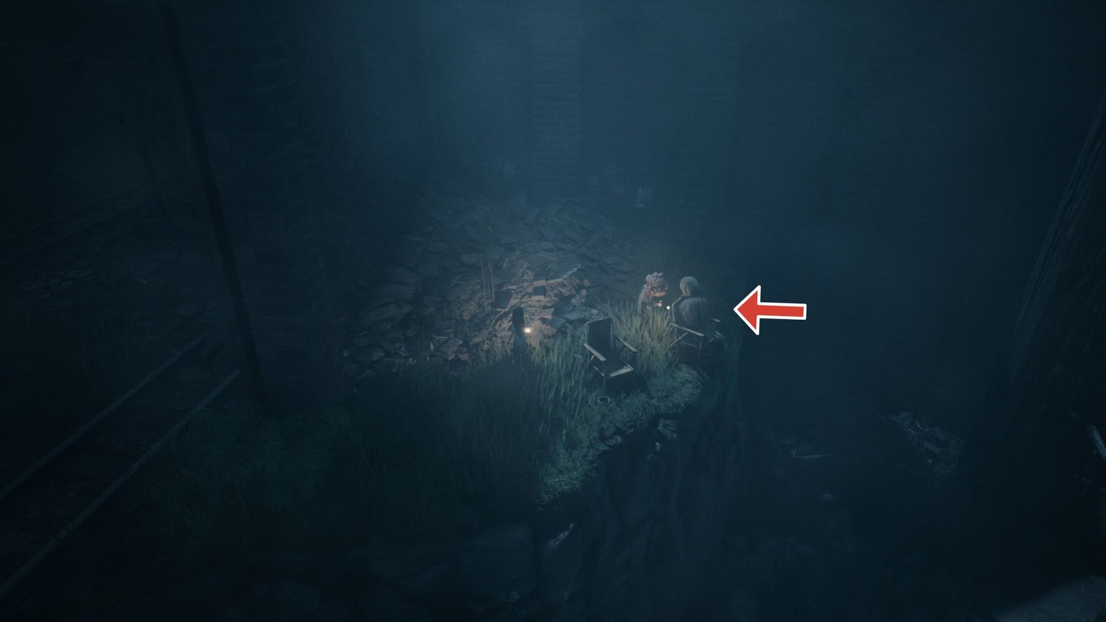 Sightseer in Reanimal corpse wrapped in a blanket