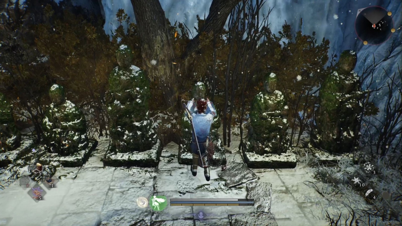 Placing the head back to the Six Jizo Statue in Nioh 3