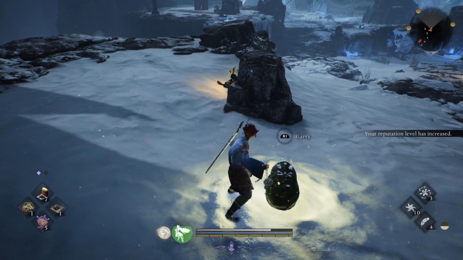 Six Jizo Statue head found on the ground in Nioh 3