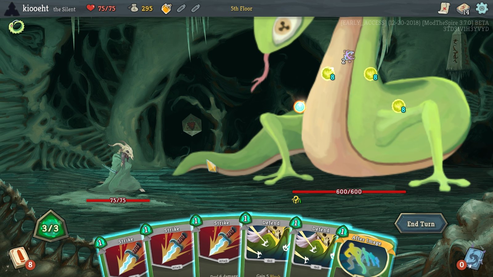 Silent fights a giant Snecko