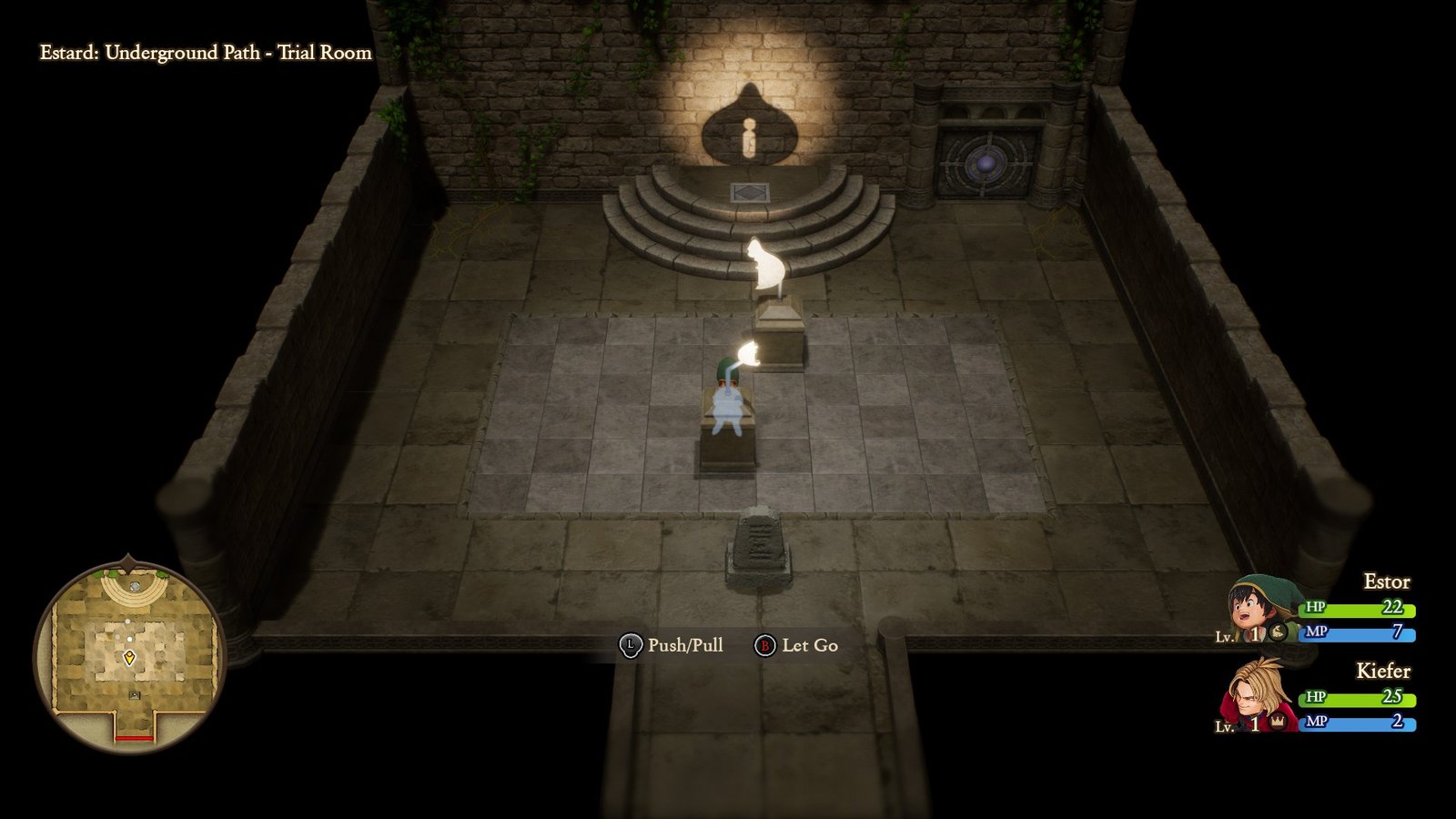 A shadow puzzle in Dragon Quest VII Reimagined