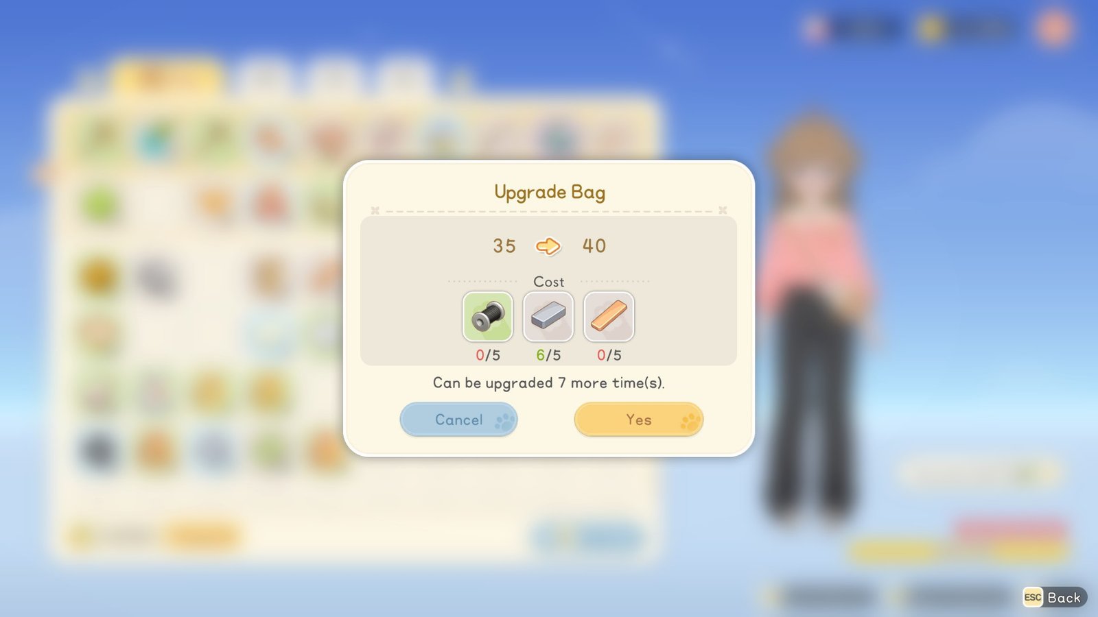 Starsand Island Bag Space Upgrade 2