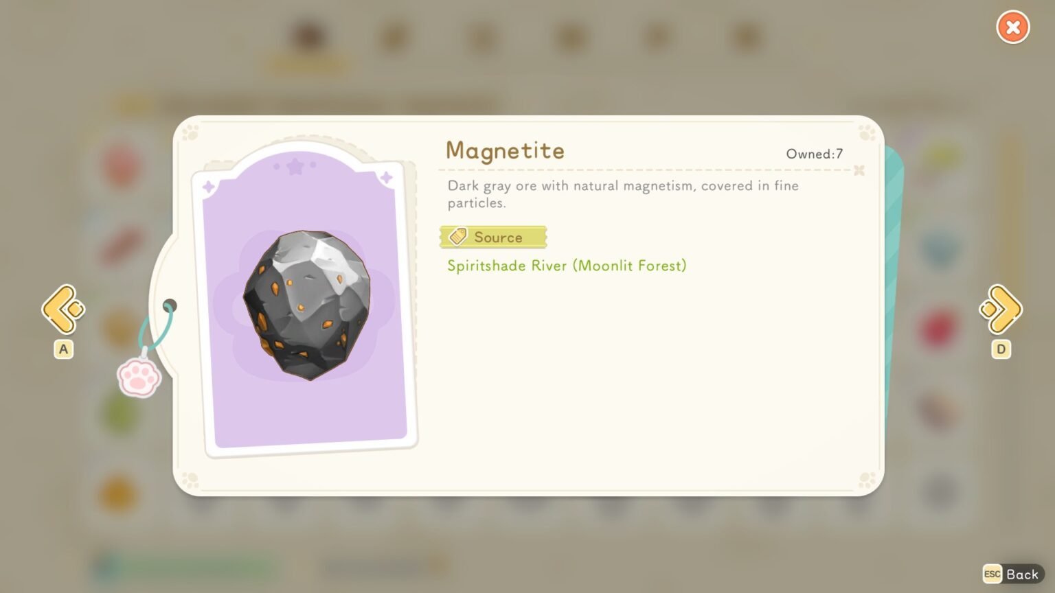Starsand Island Magnetite Description