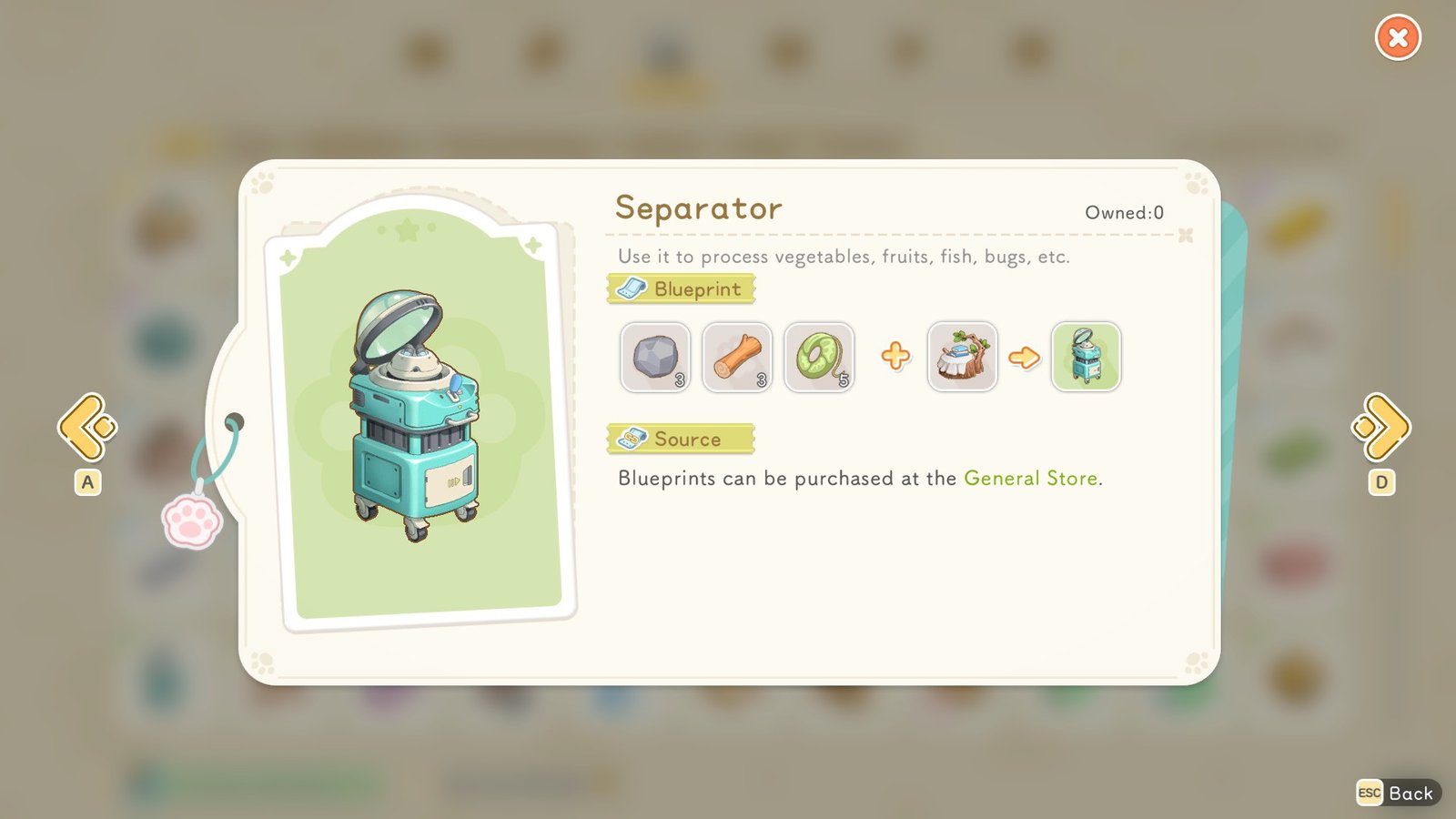 Starsand Island Separator Recipe