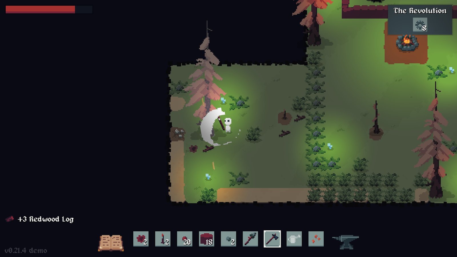 Screenshot of the Next Fest Terrafactor Demo.