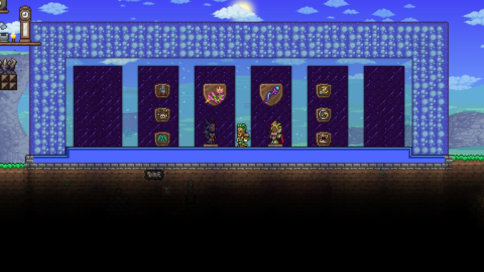 Screenshot of a Mid-Hardmode Summoner Loadout in Terraria 1.4.5.