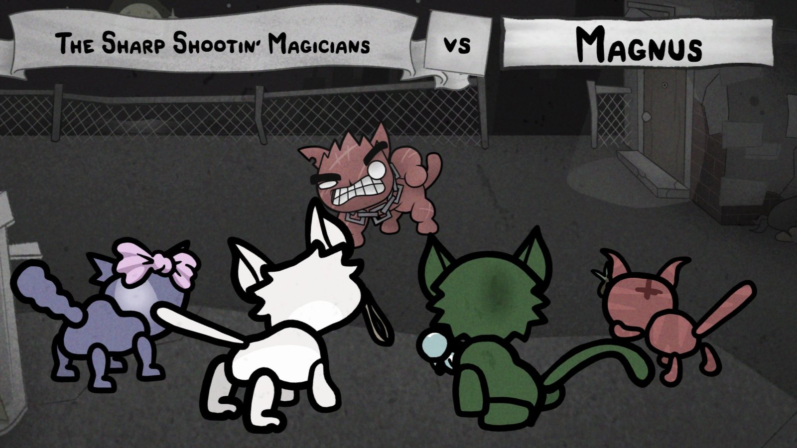 Magnus's boss screen in Mewgenics