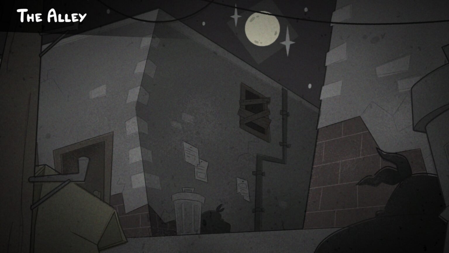 The Alley starting screen in Mewgenics