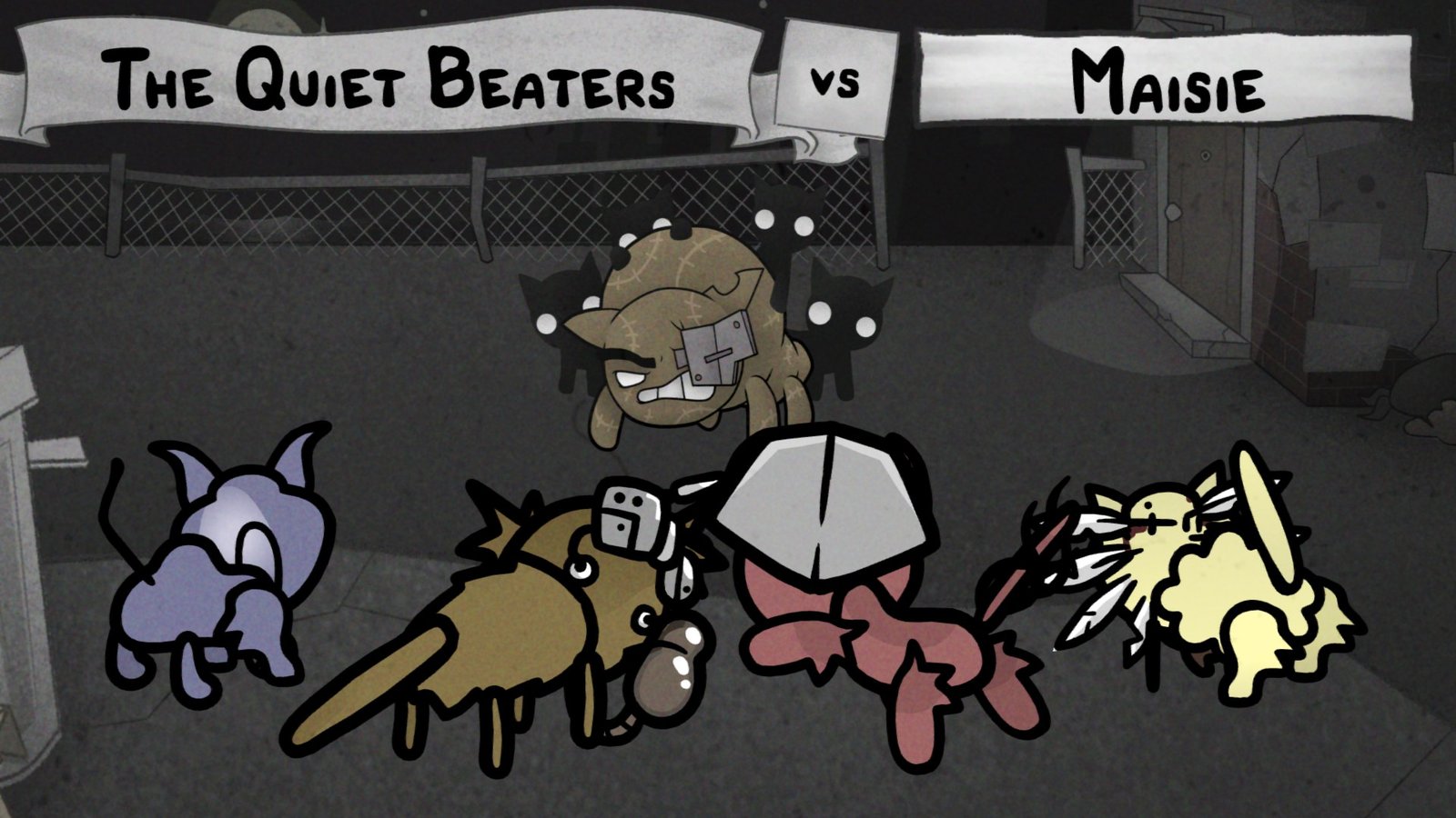 Maisie's boss screen in Mewgenics