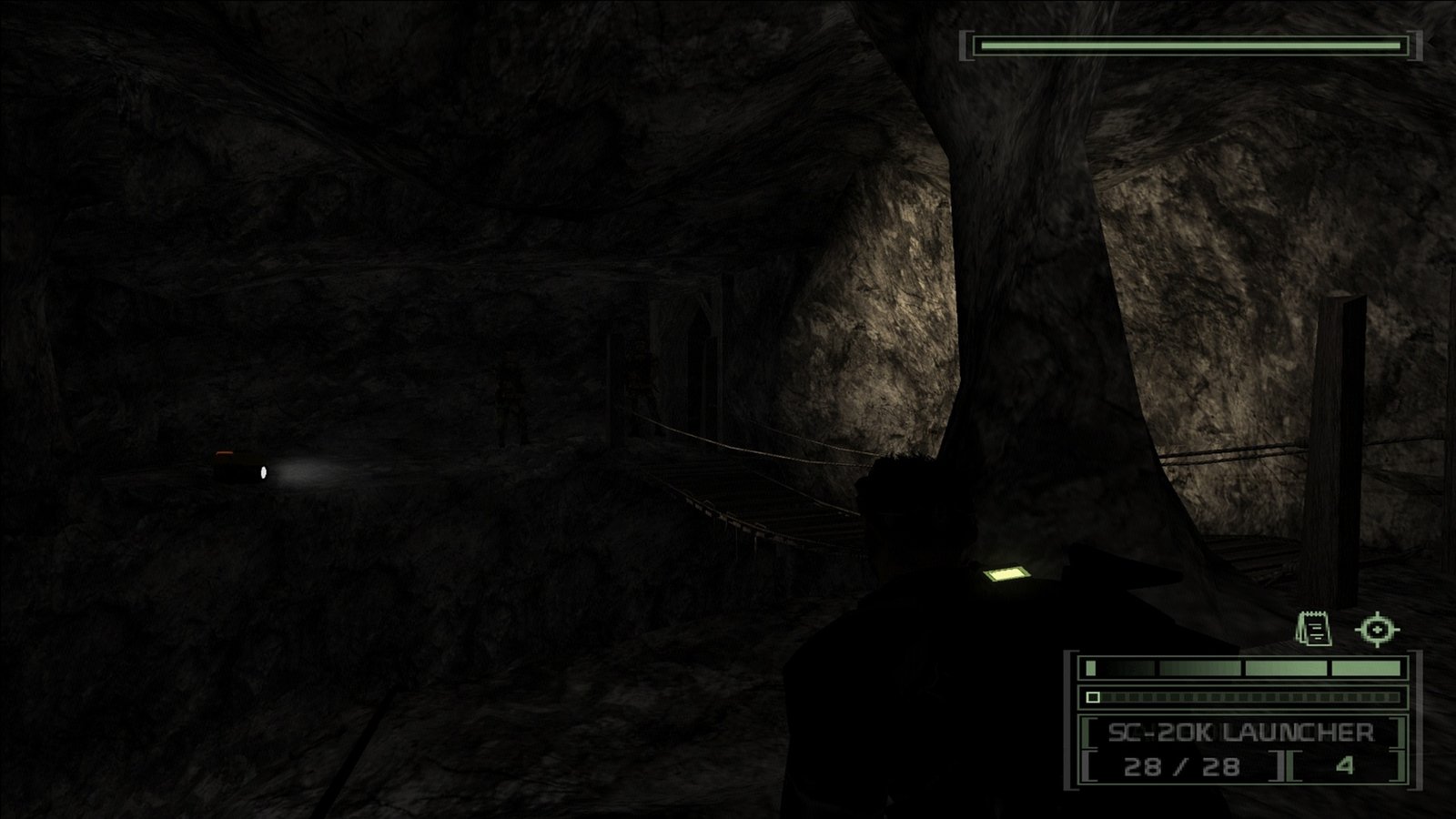 Sam Fisher in the opening level of Chaos Theory