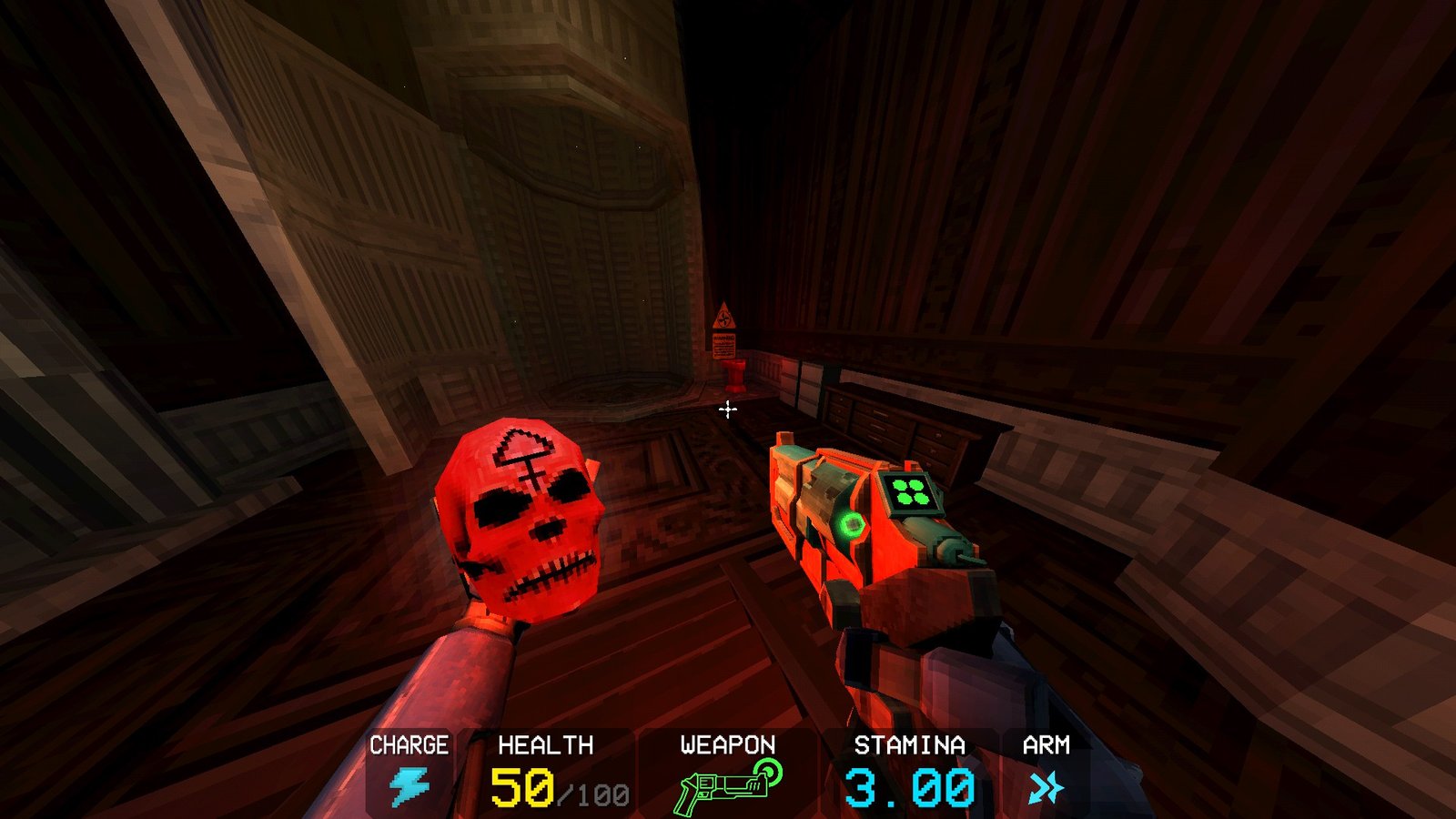 The red skull pedestal in the Geryon fight