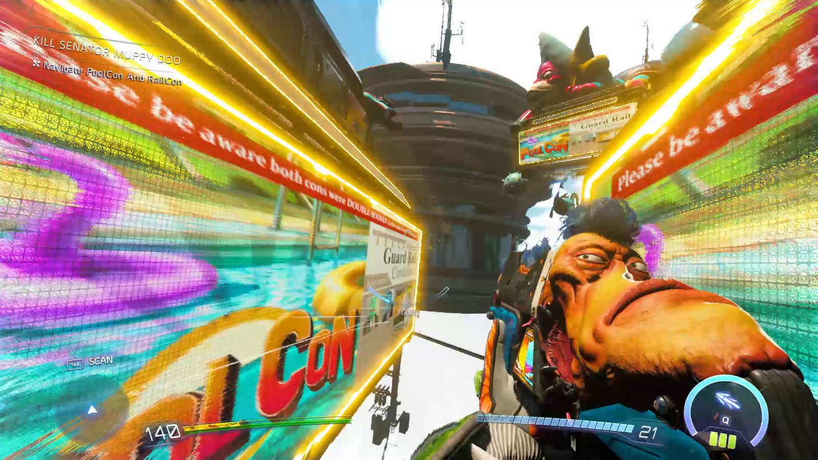 Navigating through the PoolCon billboards