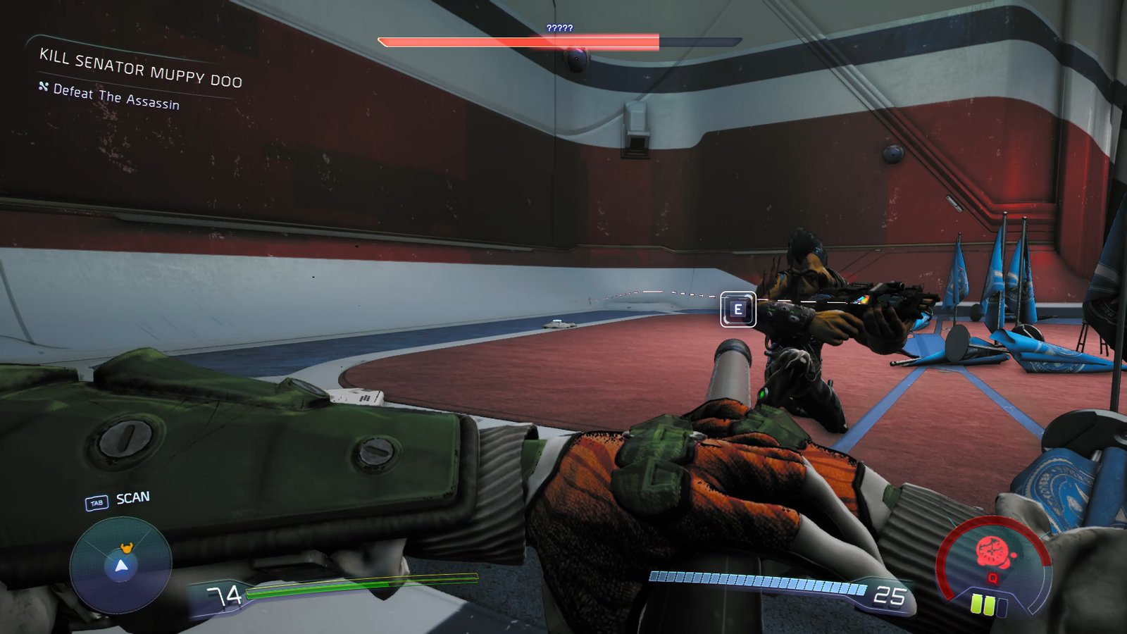 Removing pole shrapnel from the assassin