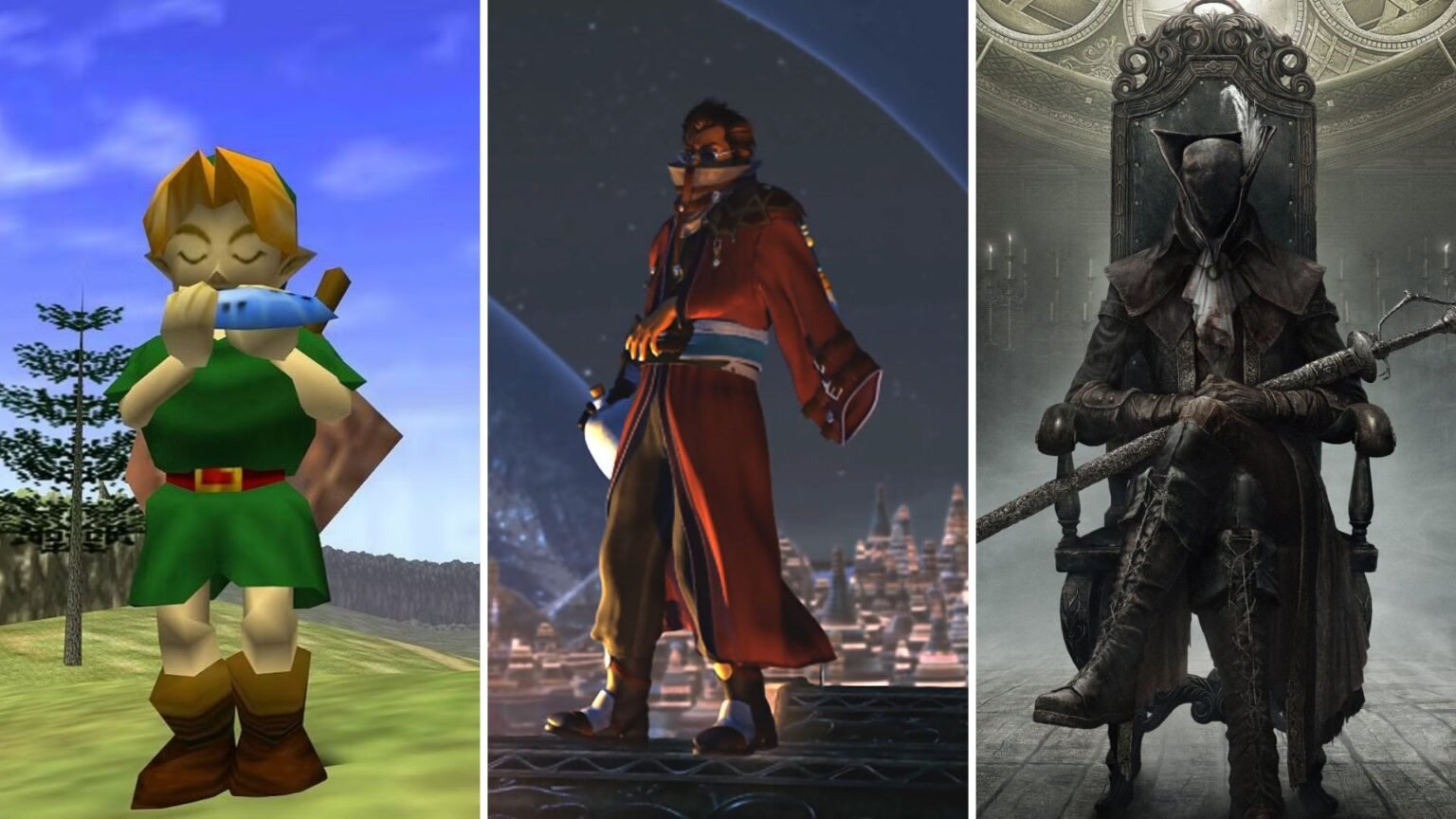 Bloodborne Final Fantasy X and Zelda Ocarina of Time