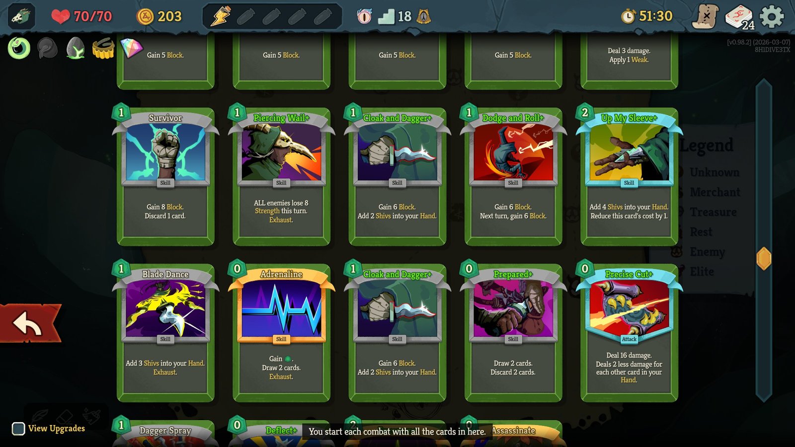 Silent's Shiv cards Slay the Spire 2