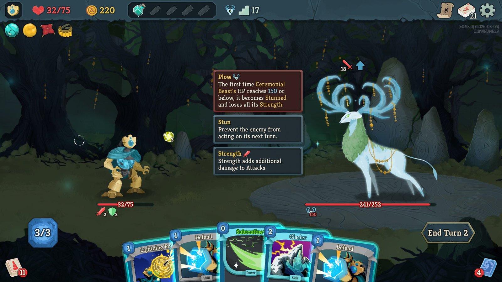 The Ceremonial Beast fight in Slay the Spire 2