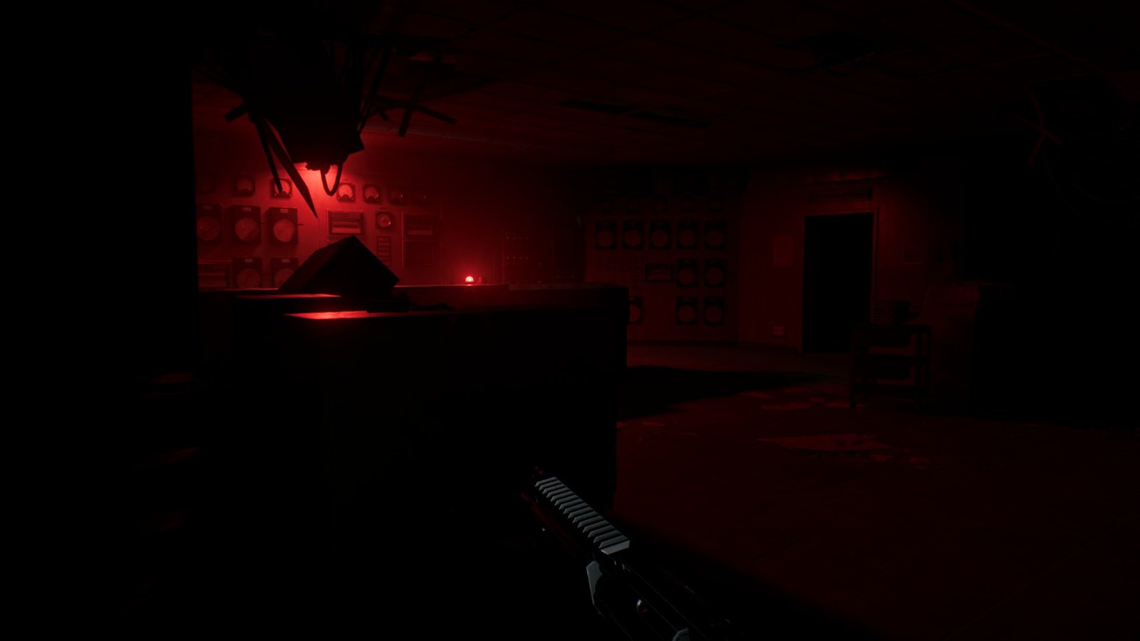 A dark scary room in RE9
