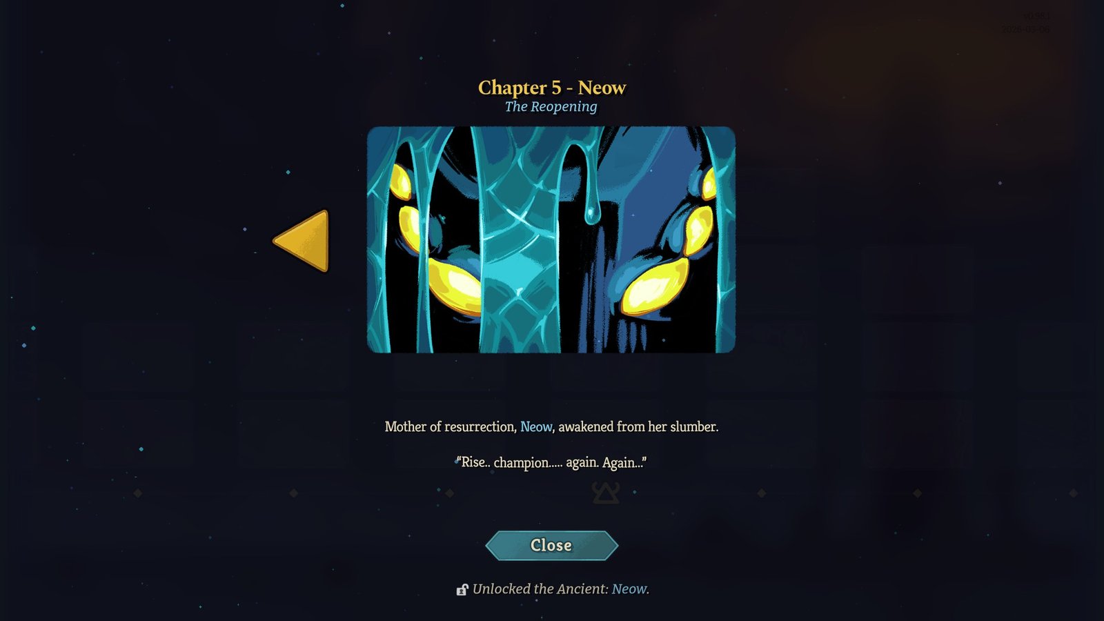 Neow Epoch Slay the Spire 2