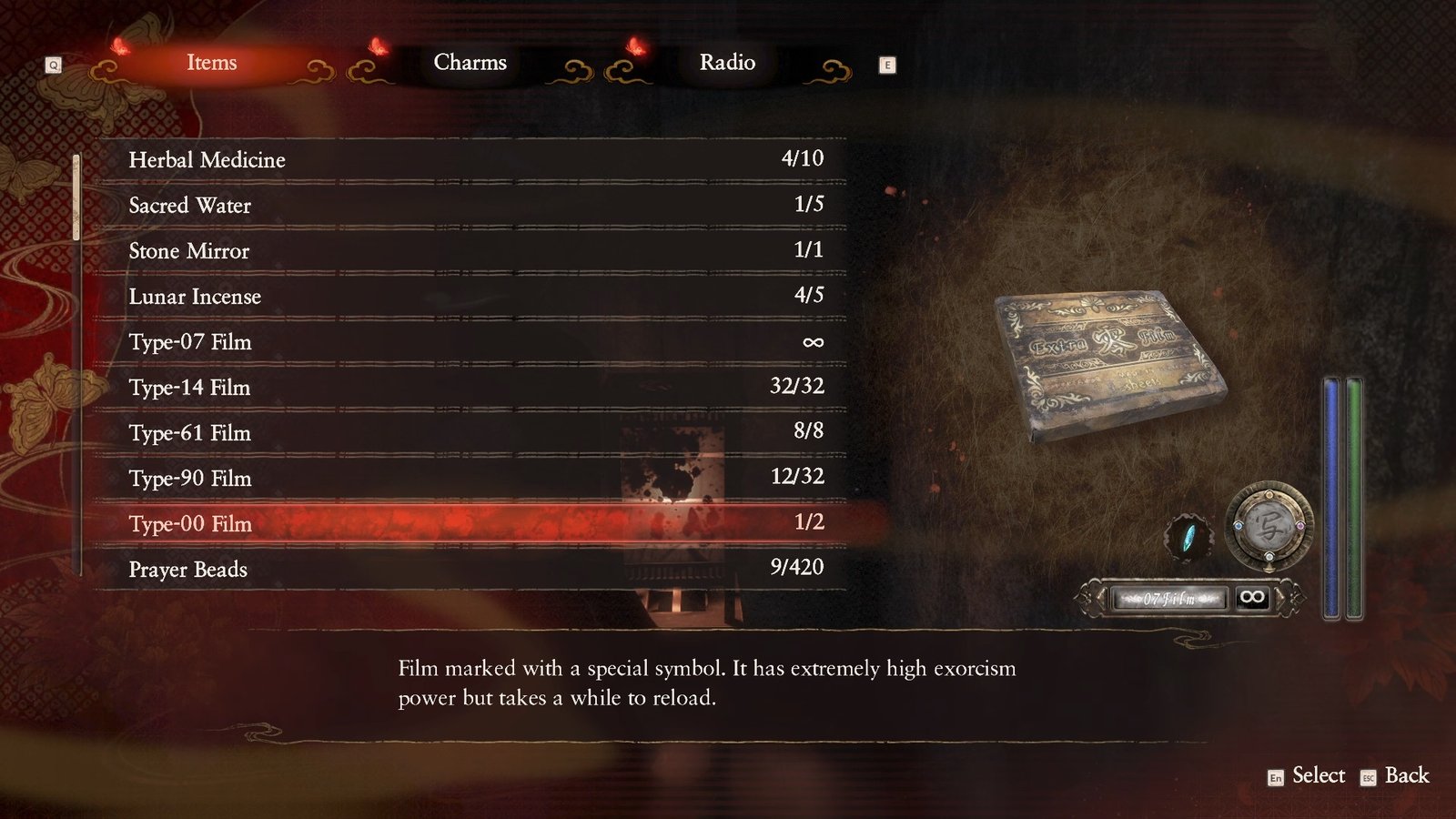 Fatal Frame 2 Camera Obscura Film Types