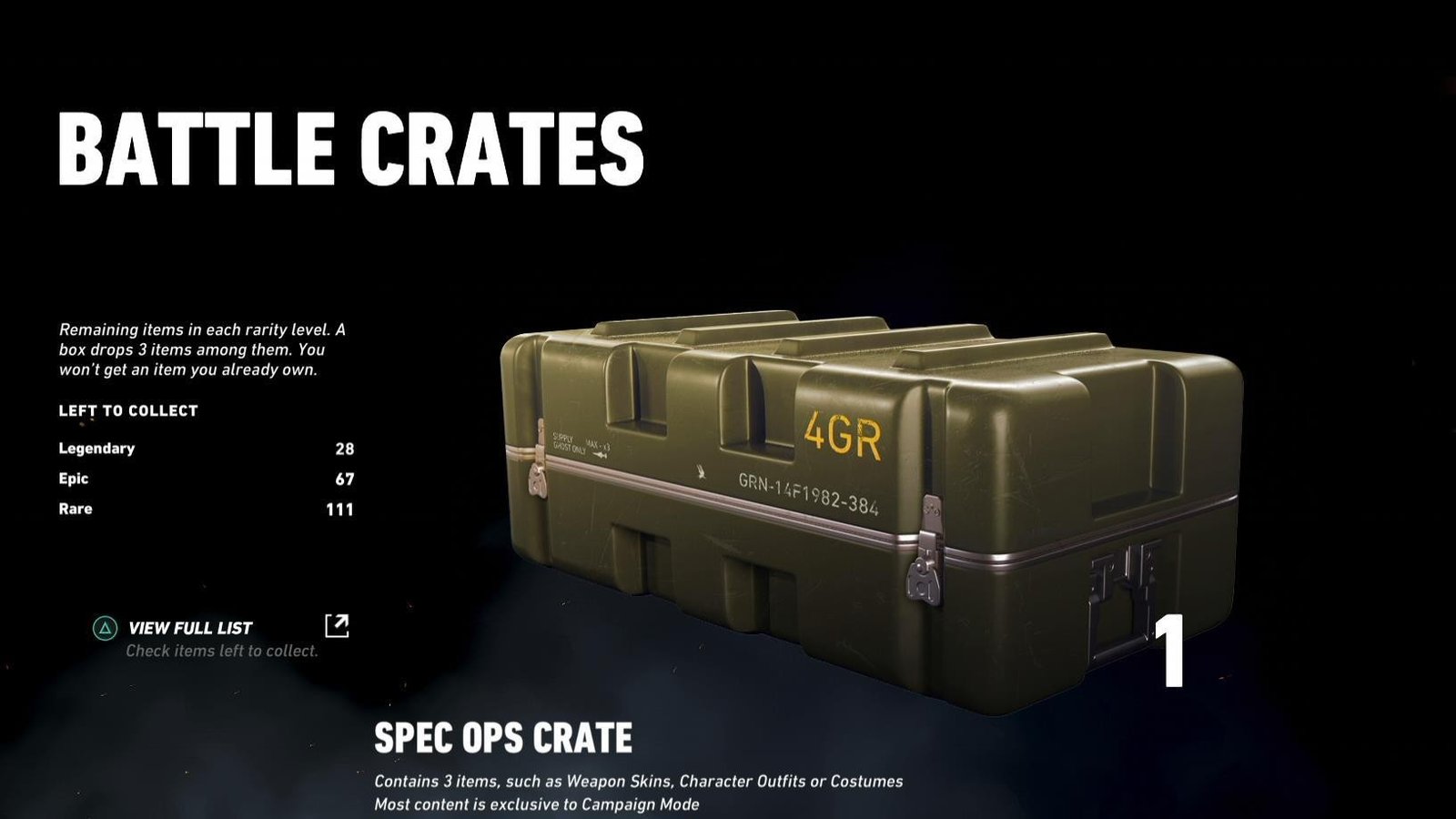 Ghost Recon Battle Crate
