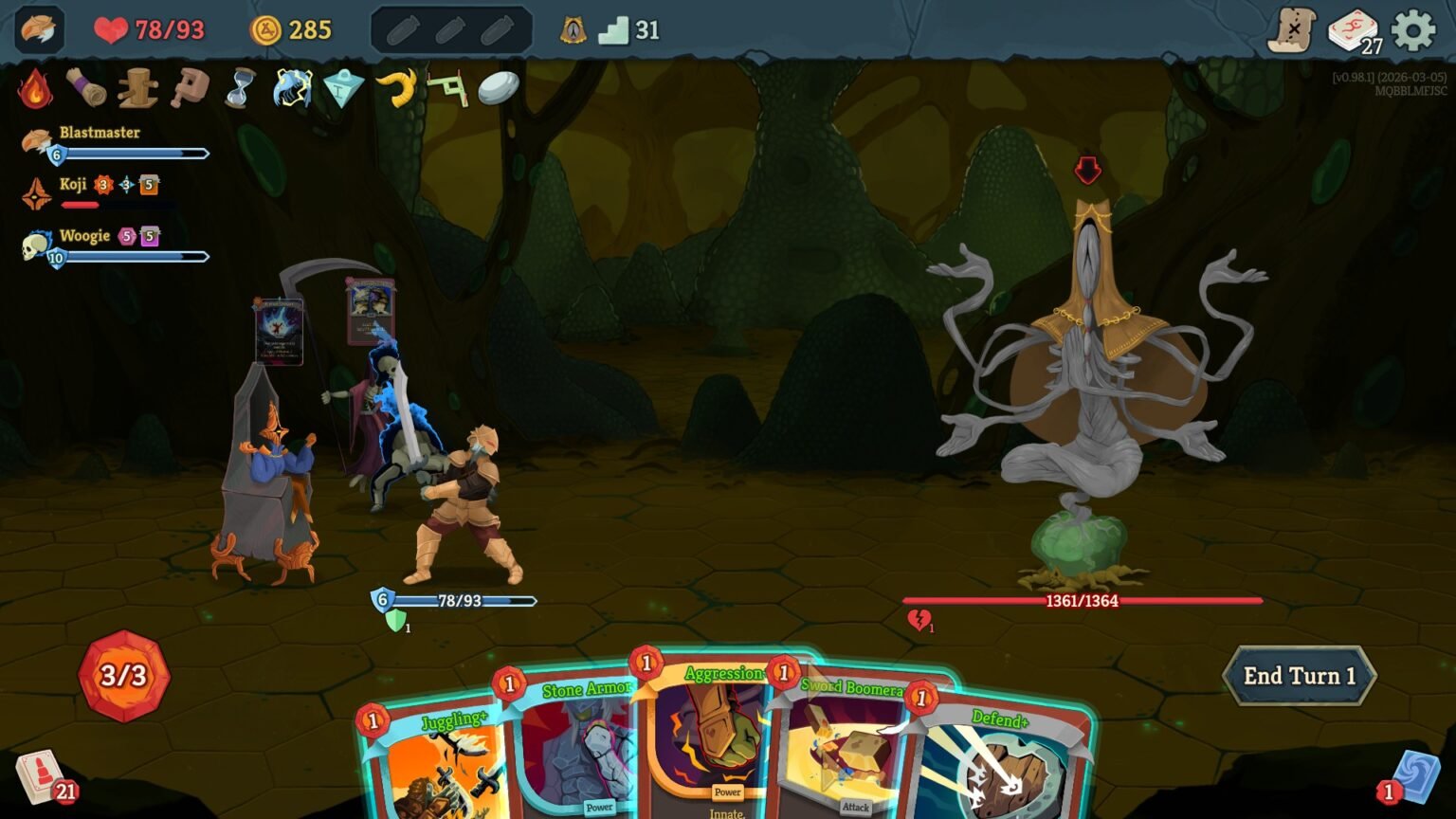 The Knowledge Demon fight beginning