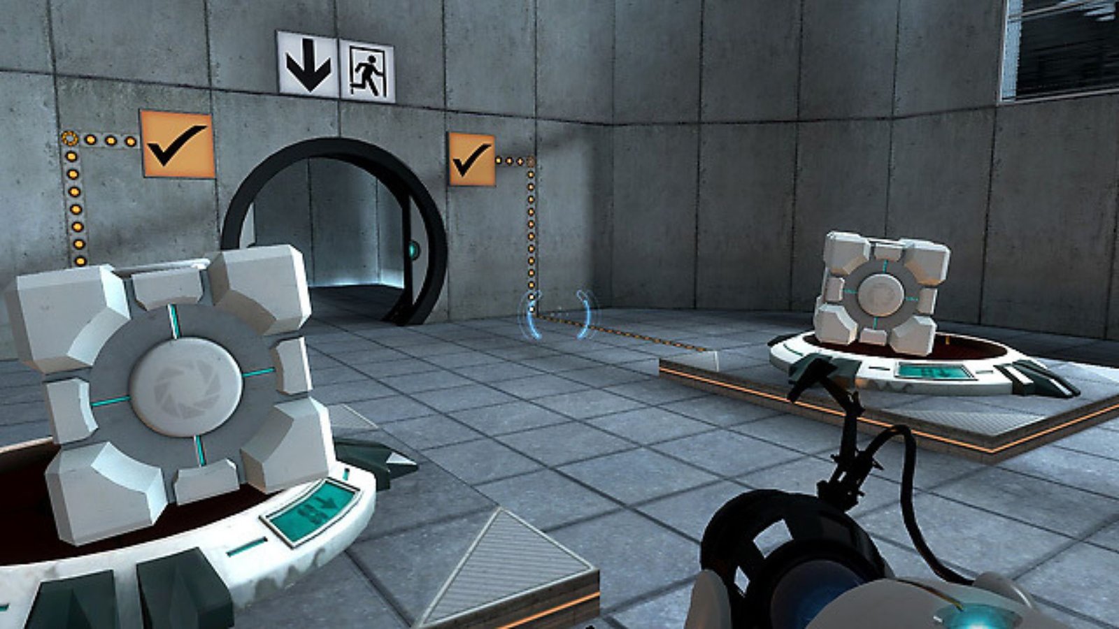 Image of Portal showing a puzzle solution